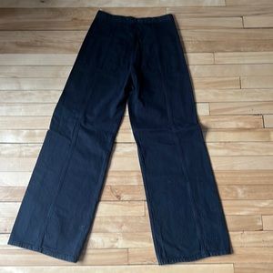 Levis black ribcage wide leg jeans size 27- L 30